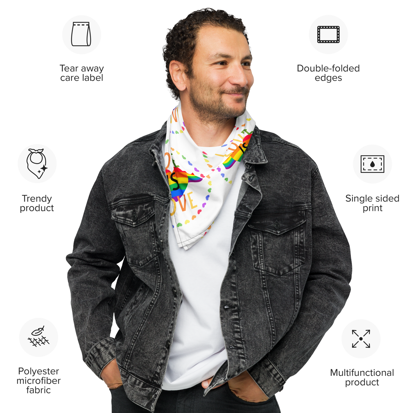 Love is Love Pride bandana