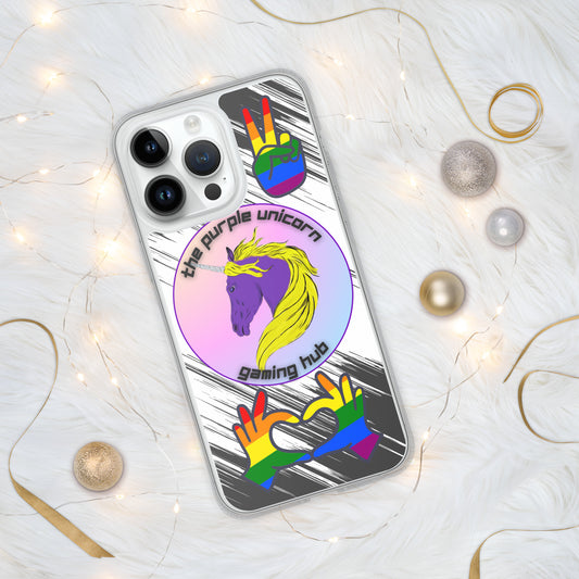 Purple Unicorn Pride case for iPhone 11-14