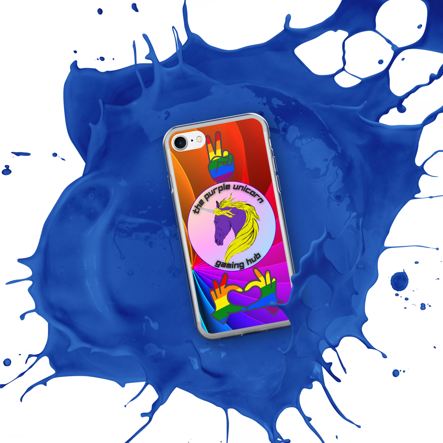 Purple Unicorn Pride iPhone® case 7,8,X, and SE