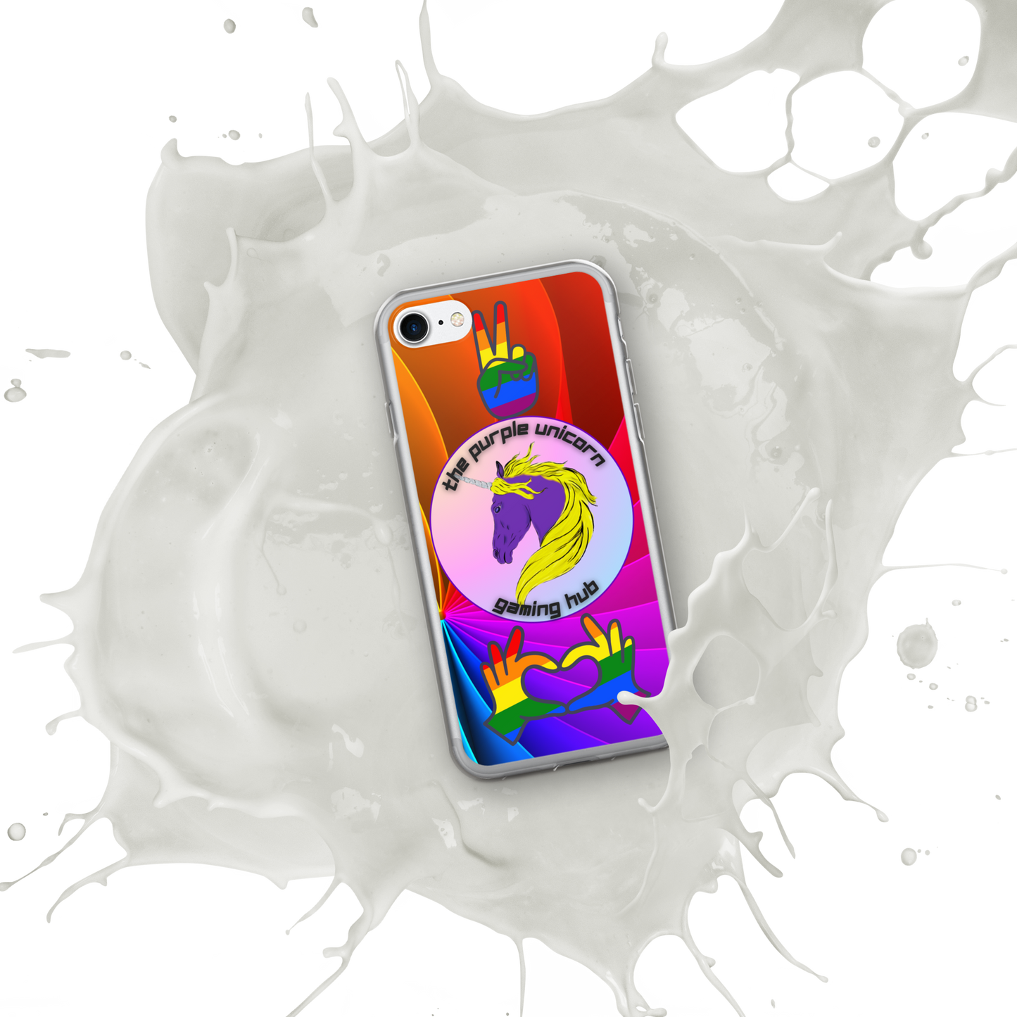 Purple Unicorn Pride iPhone® case 7,8,X, and SE