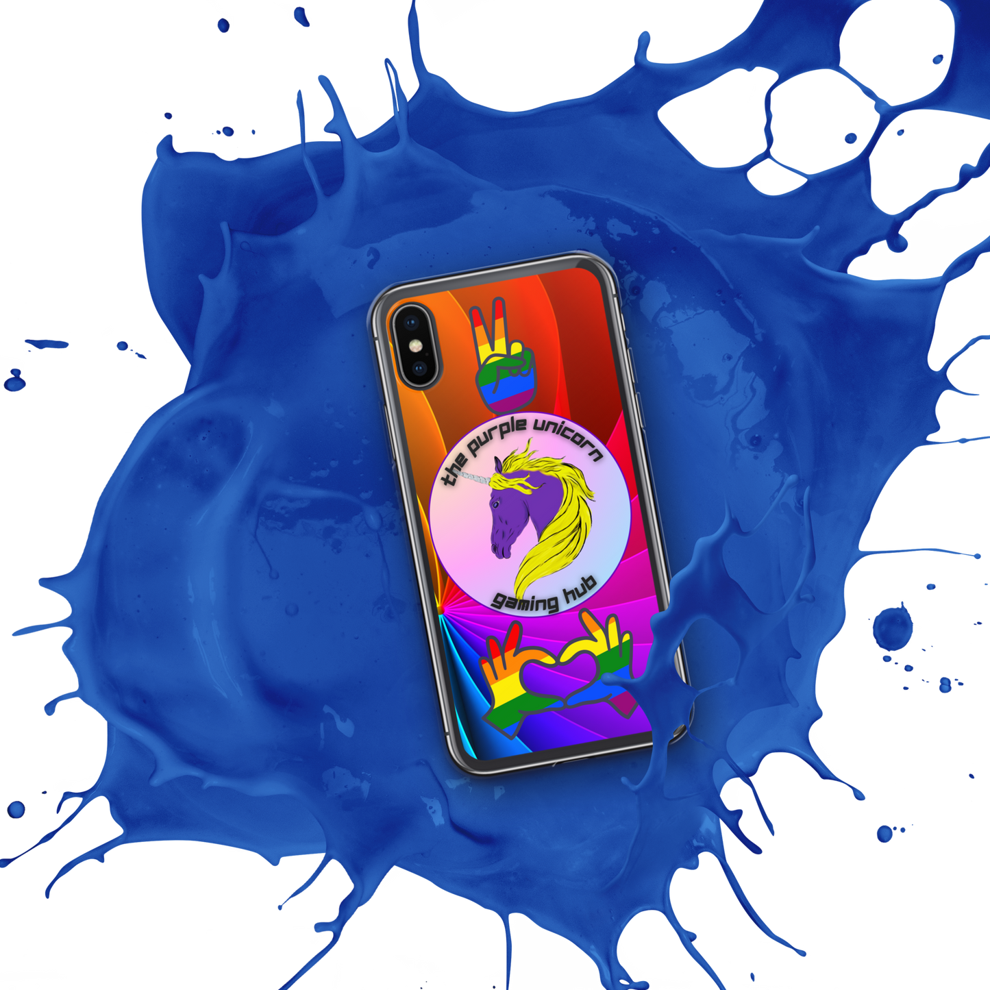 Purple Unicorn Pride iPhone® case 7,8,X, and SE