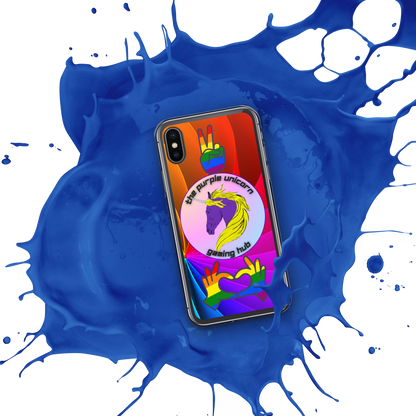 Purple Unicorn Pride iPhone® case 7,8,X, and SE