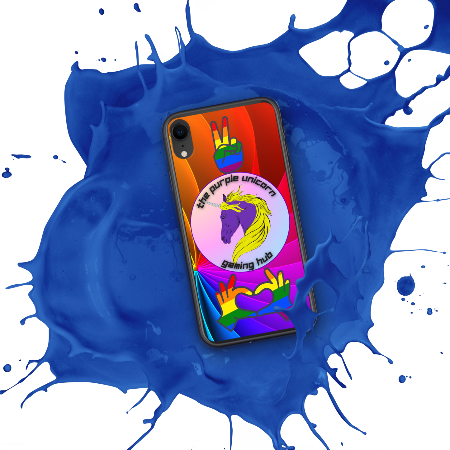 Purple Unicorn Pride iPhone® case 7,8,X, and SE