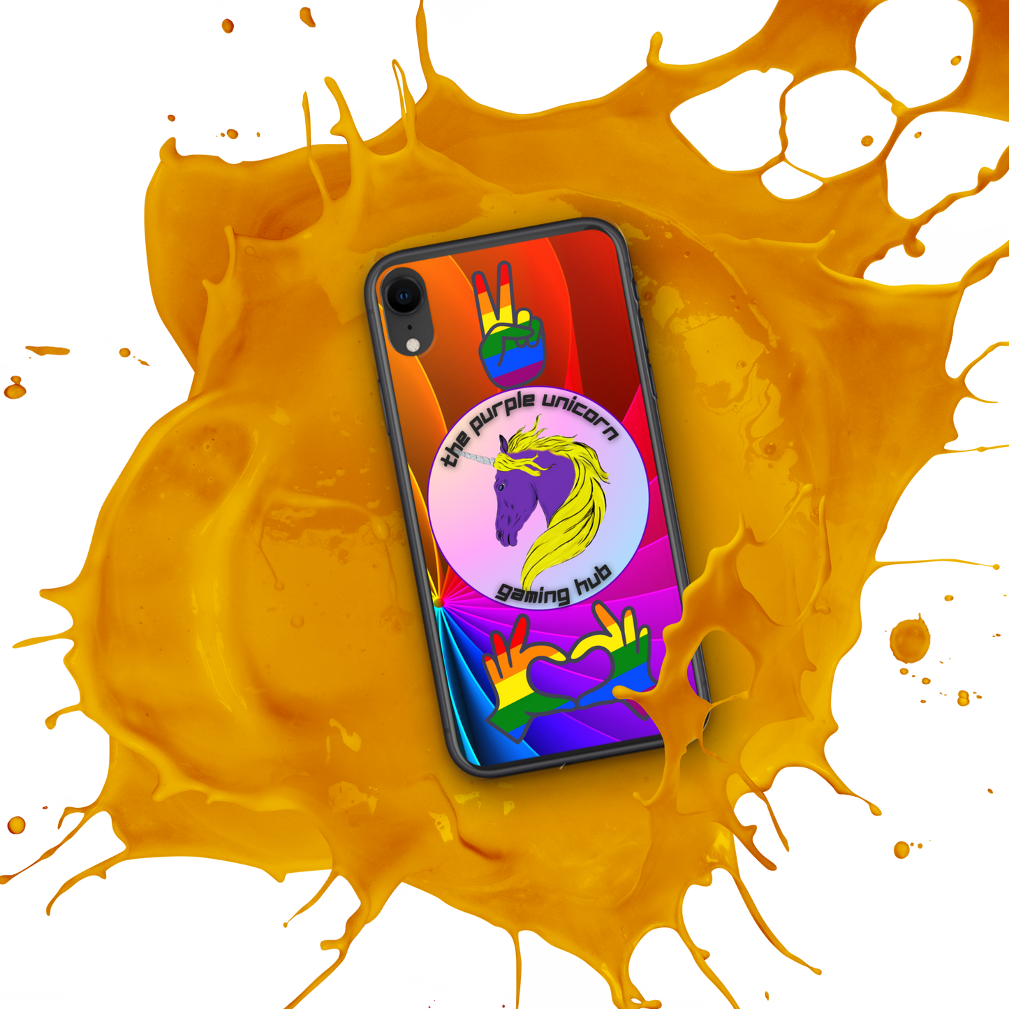 Purple Unicorn Pride iPhone® case 7,8,X, and SE