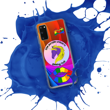 Purple Unicorn Pride Samsung® case for S20 and newer