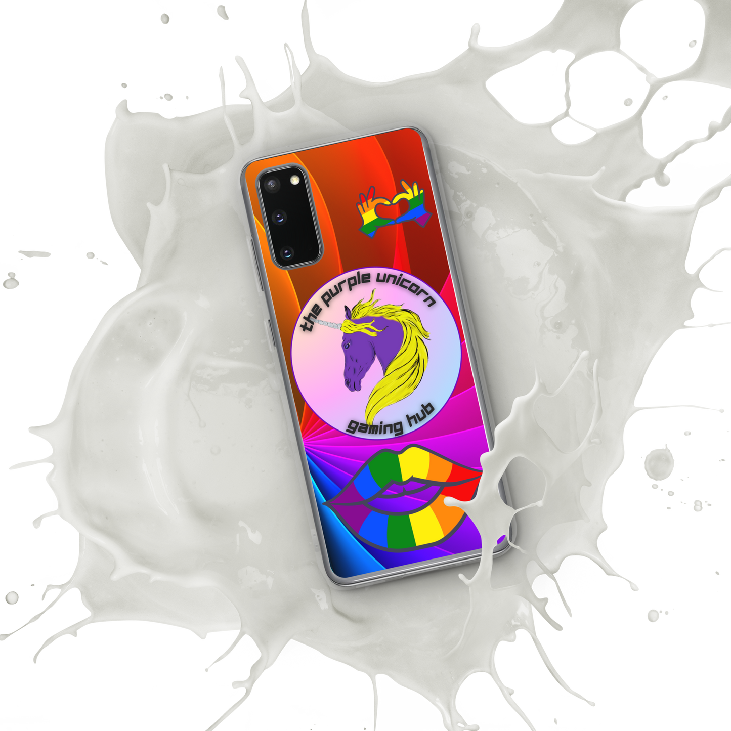 Purple Unicorn Pride Samsung® case for S20 and newer