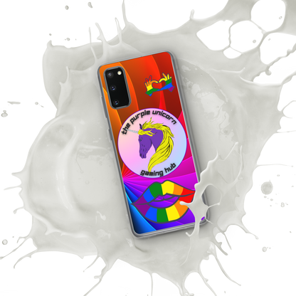 Purple Unicorn Pride Samsung® case for S20 and newer