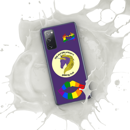 Purple Unicorn Pride Samsung® case for S20 and newer