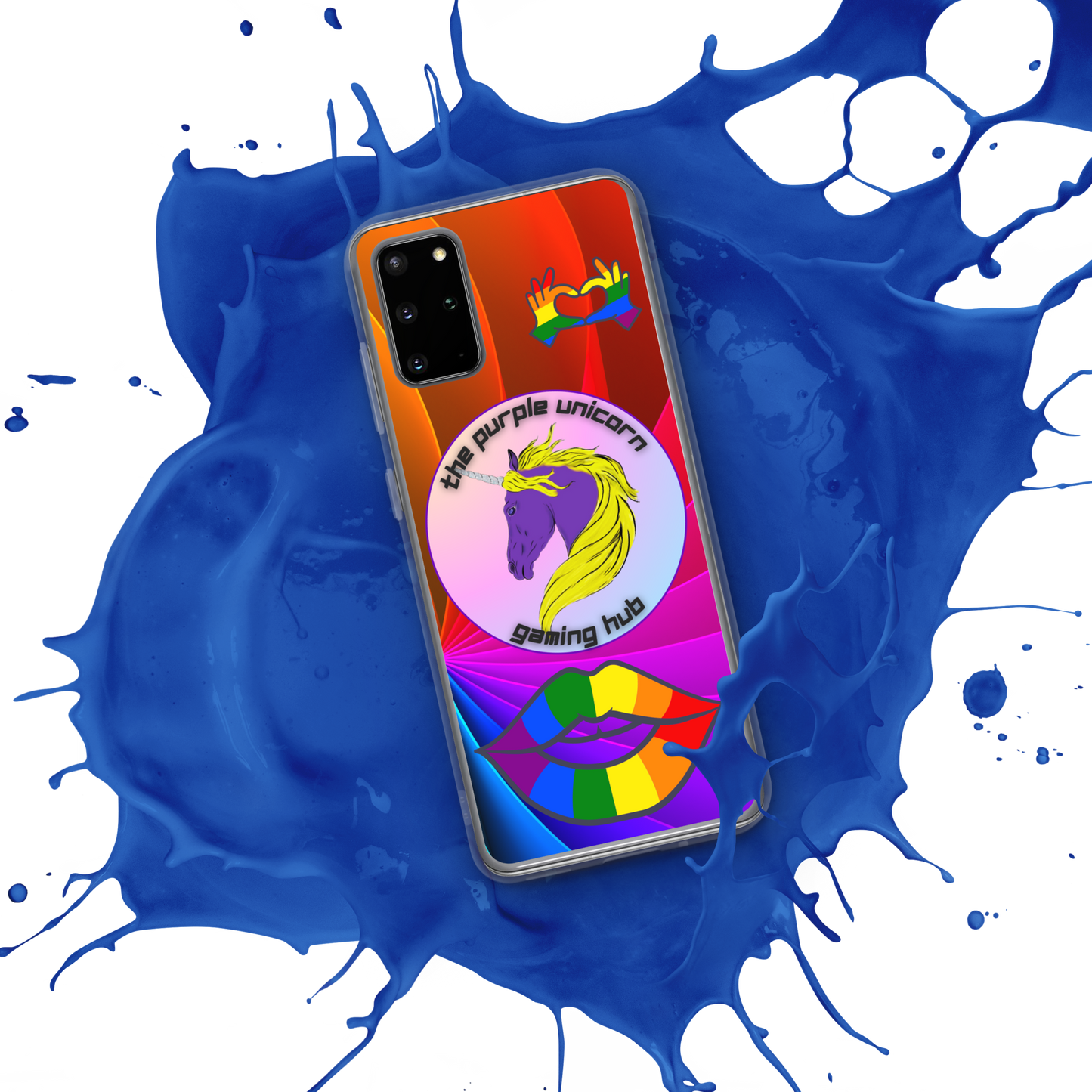 Purple Unicorn Pride Samsung® case for S20 and newer