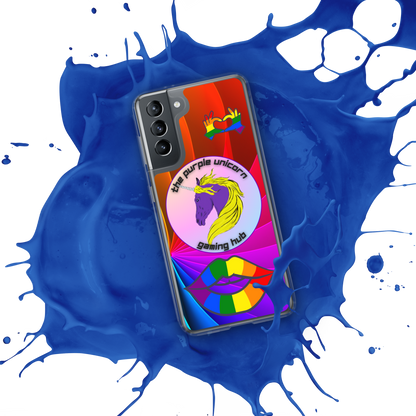 Purple Unicorn Pride Samsung® case for S20 and newer