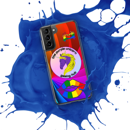 Purple Unicorn Pride Samsung® case for S20 and newer