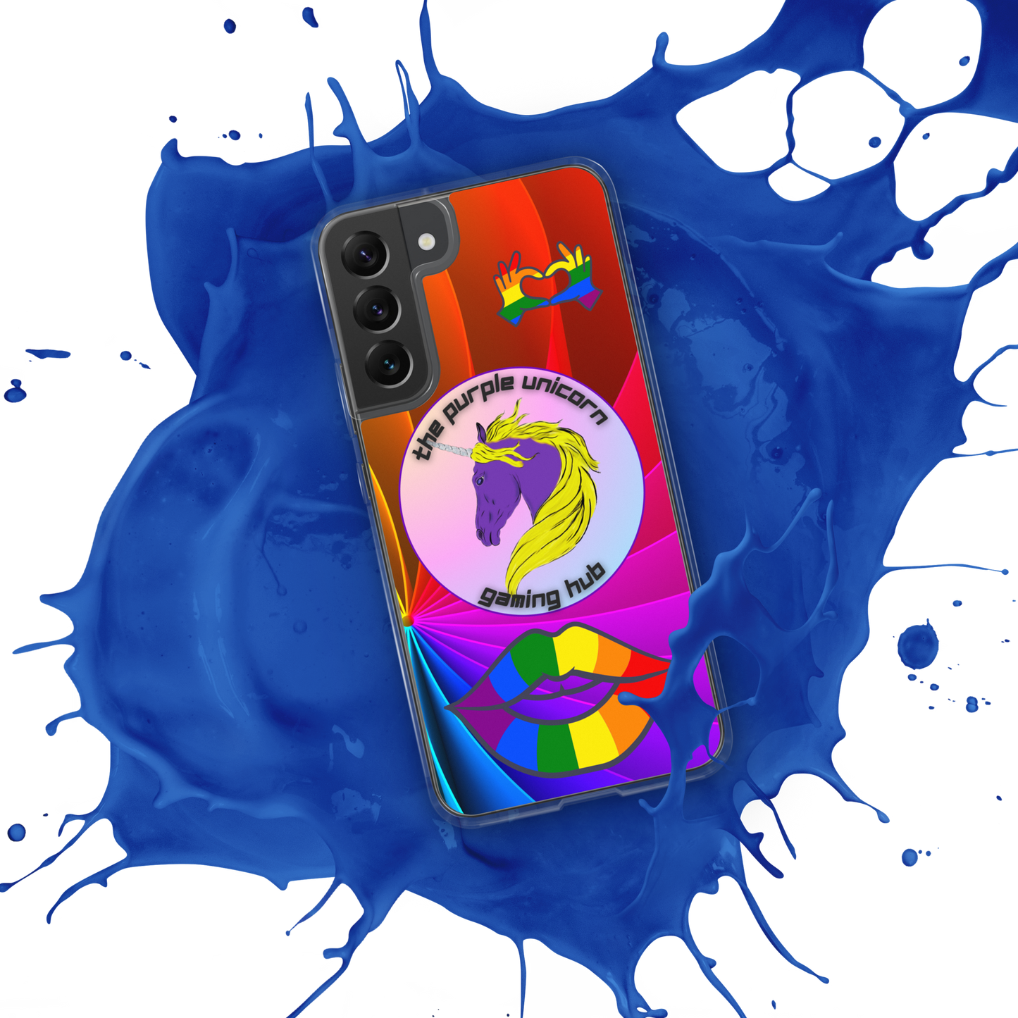 Purple Unicorn Pride Samsung® case for S20 and newer