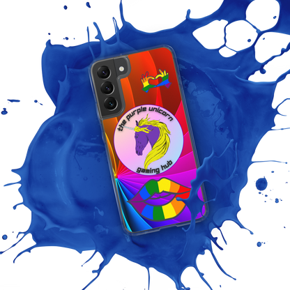 Purple Unicorn Pride Samsung® case for S20 and newer