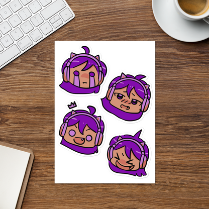 Gamer Girl Emote Stickers