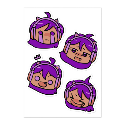 Gamer Girl Emote Stickers