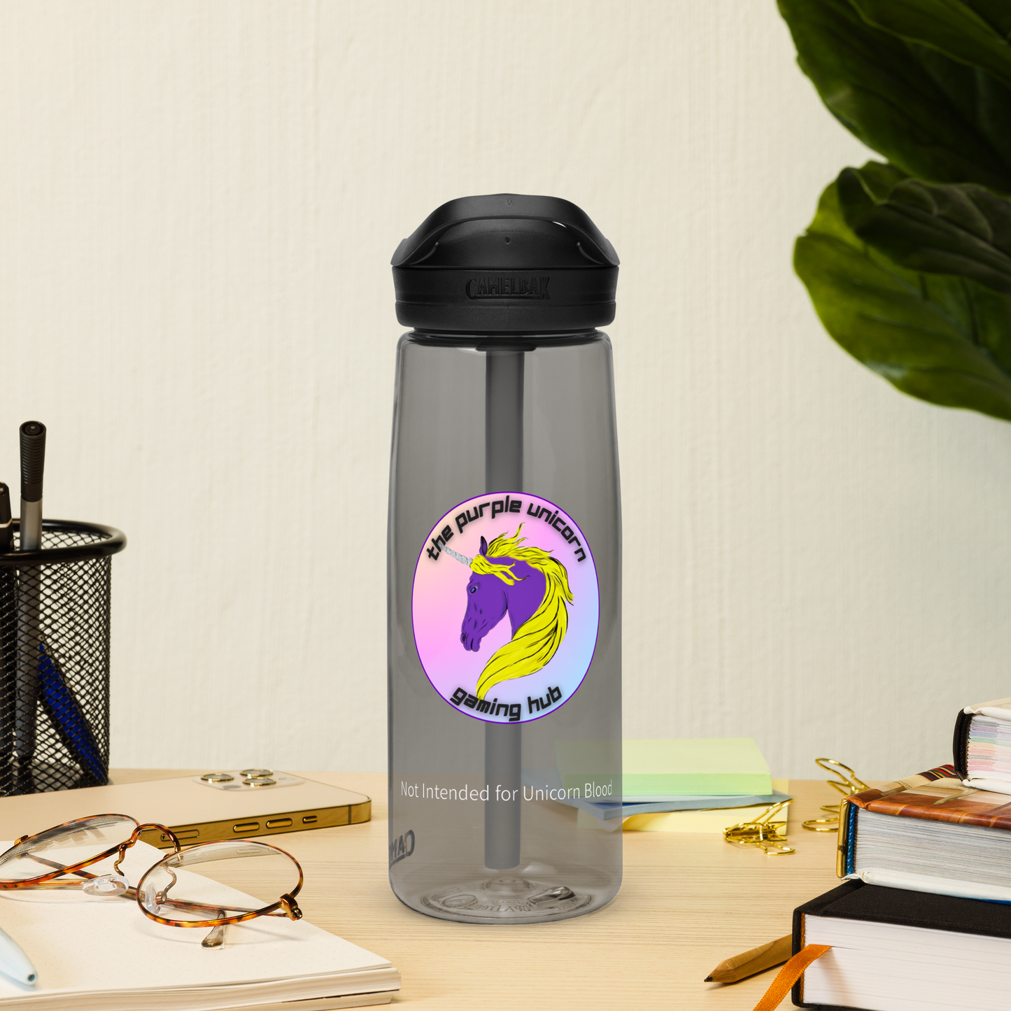 Purple Unicorn Sports Bottle