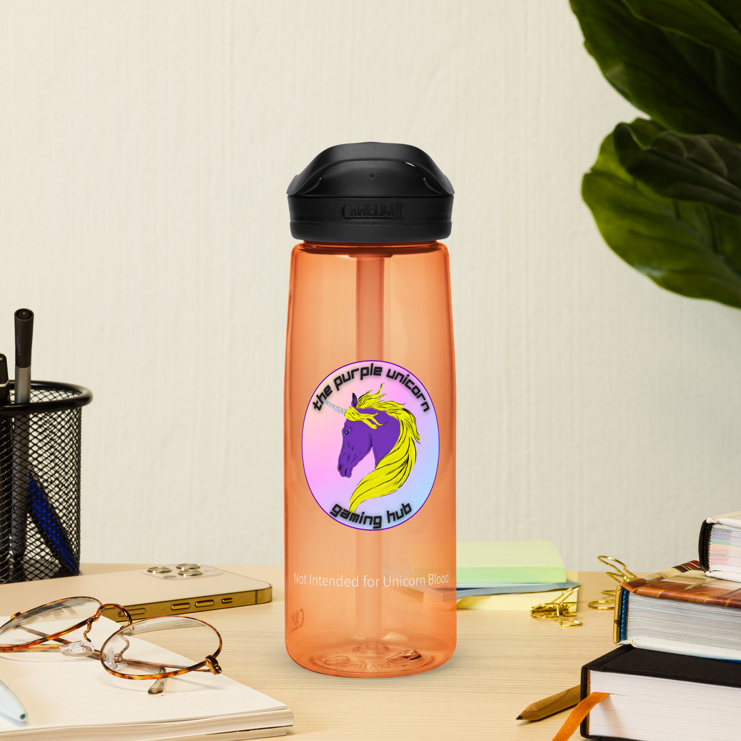 Purple Unicorn Sports Bottle