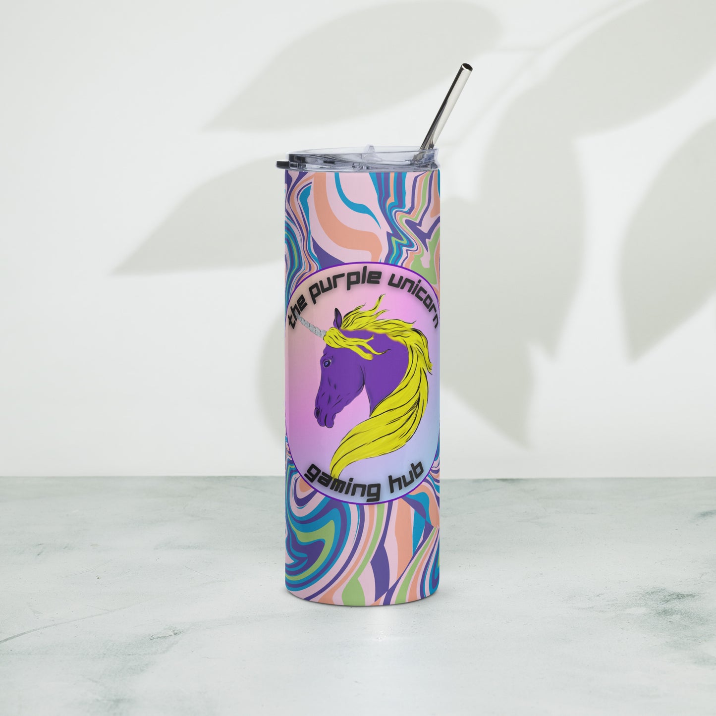 Purple Unicorn Stainless steel tumbler