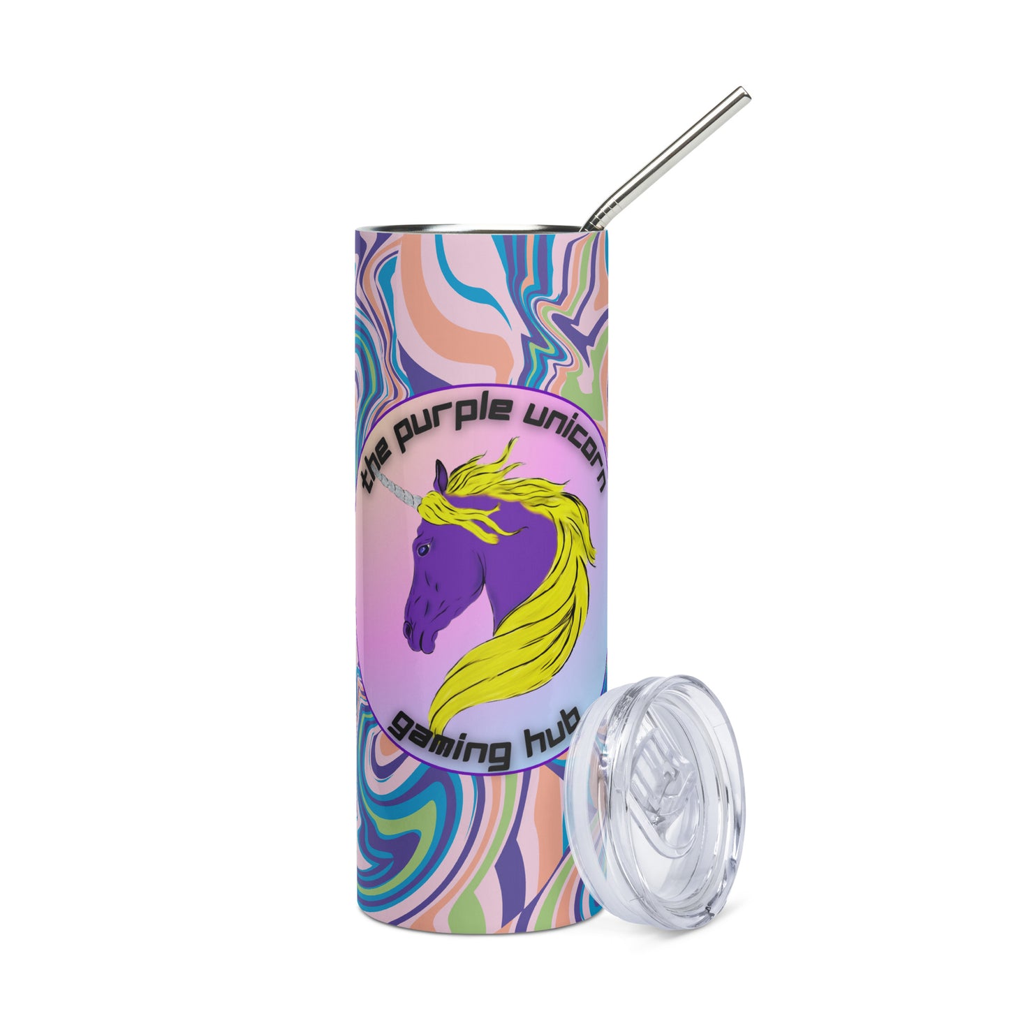 Purple Unicorn Stainless steel tumbler