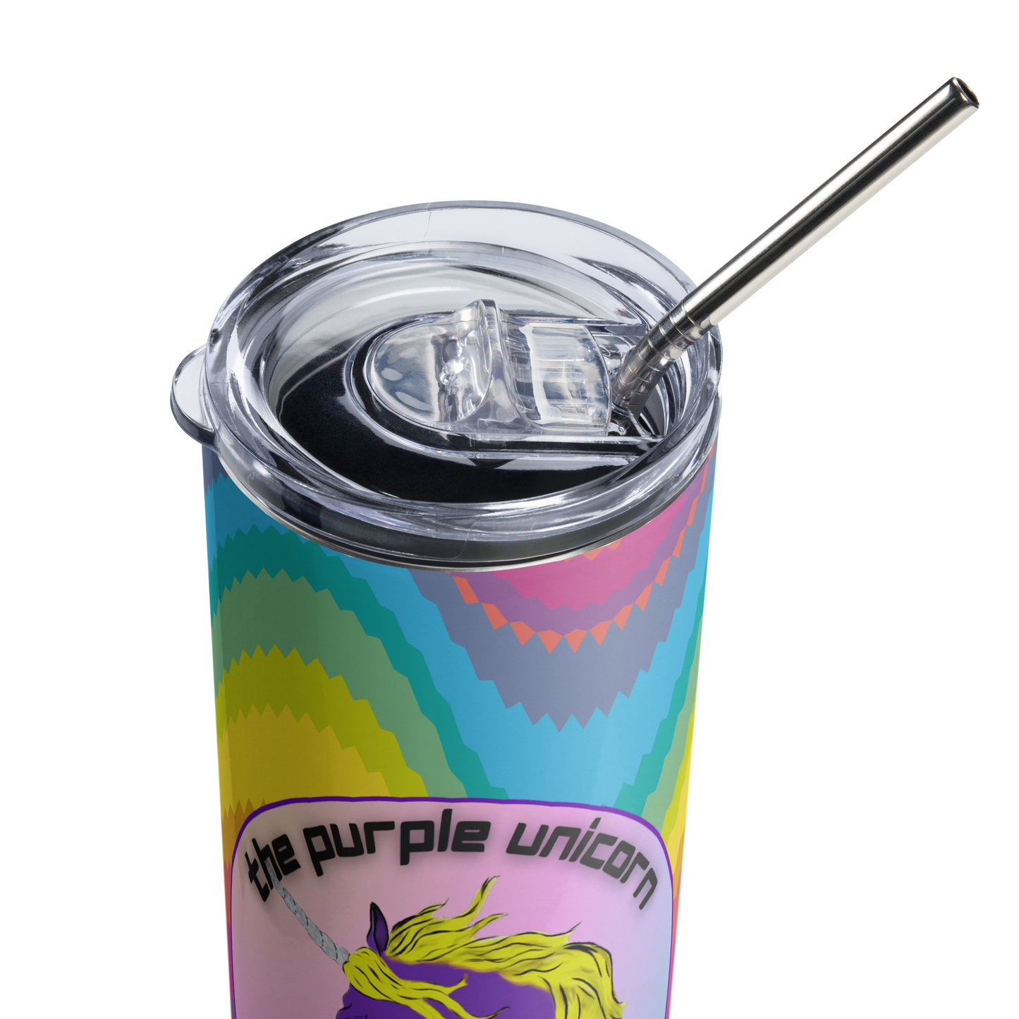 Purple Unicorn Pride Stainless steel tumbler