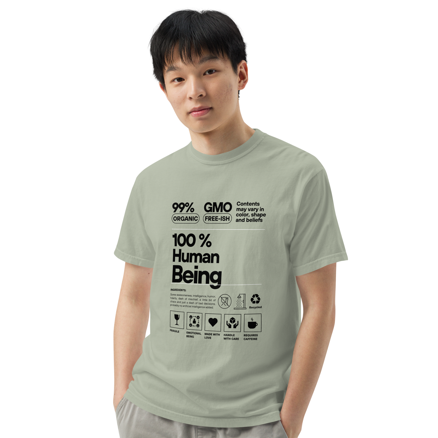 100% Human Being Tee (Dark Print)