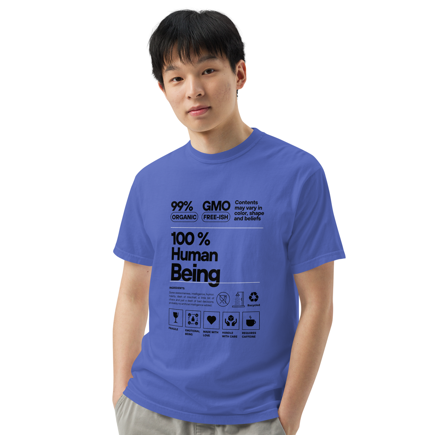 100% Human Being Tee (Dark Print)