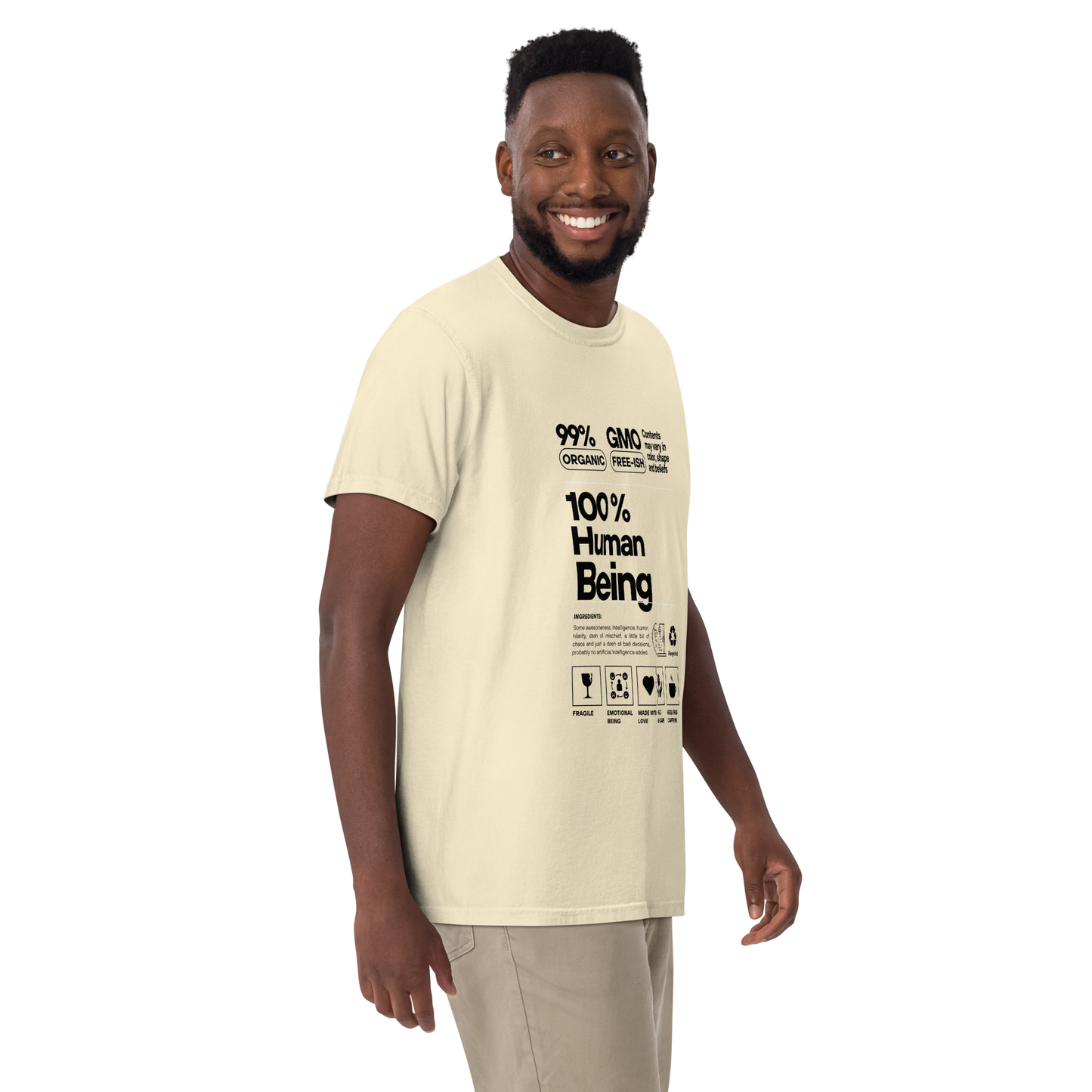 100% Human Being Tee (Dark Print)