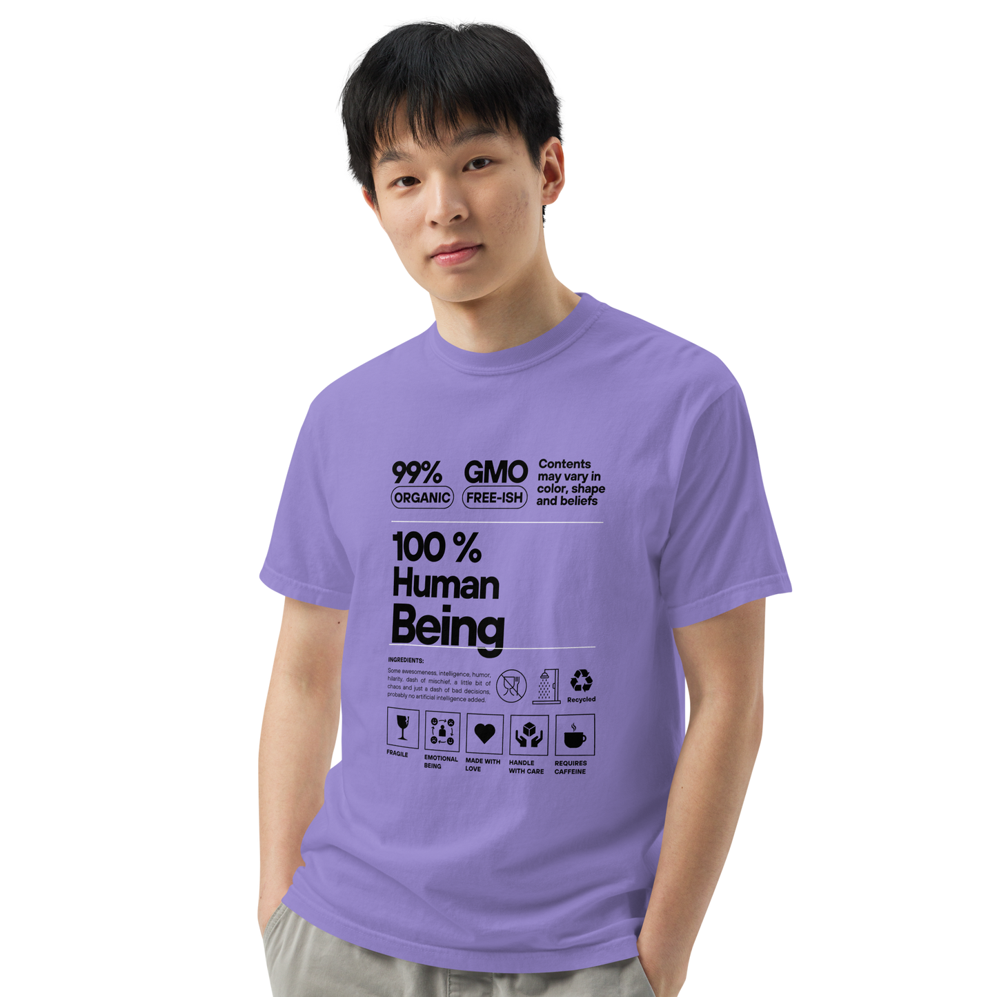 100% Human Being Tee (Dark Print)