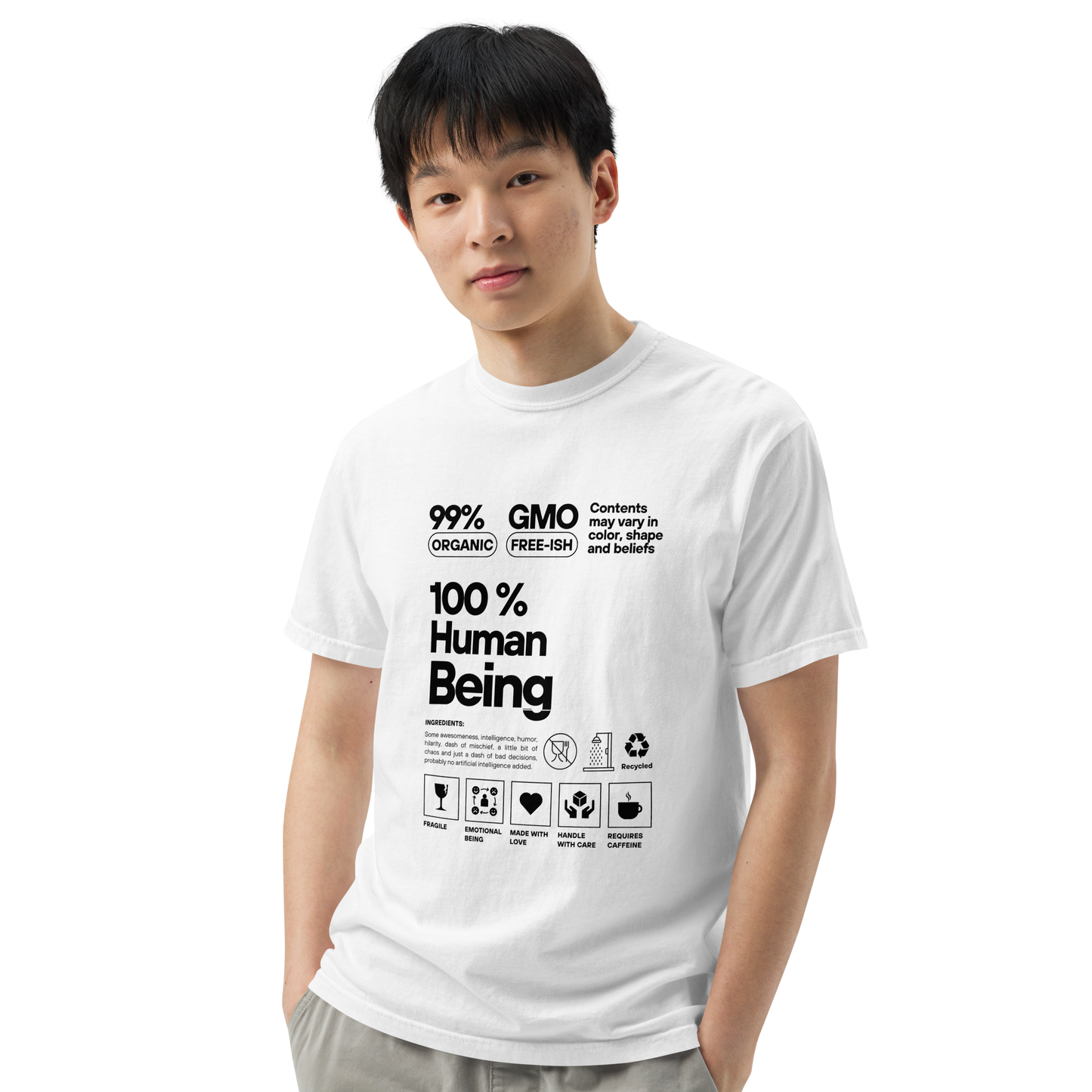 100% Human Being Tee (Dark Print)