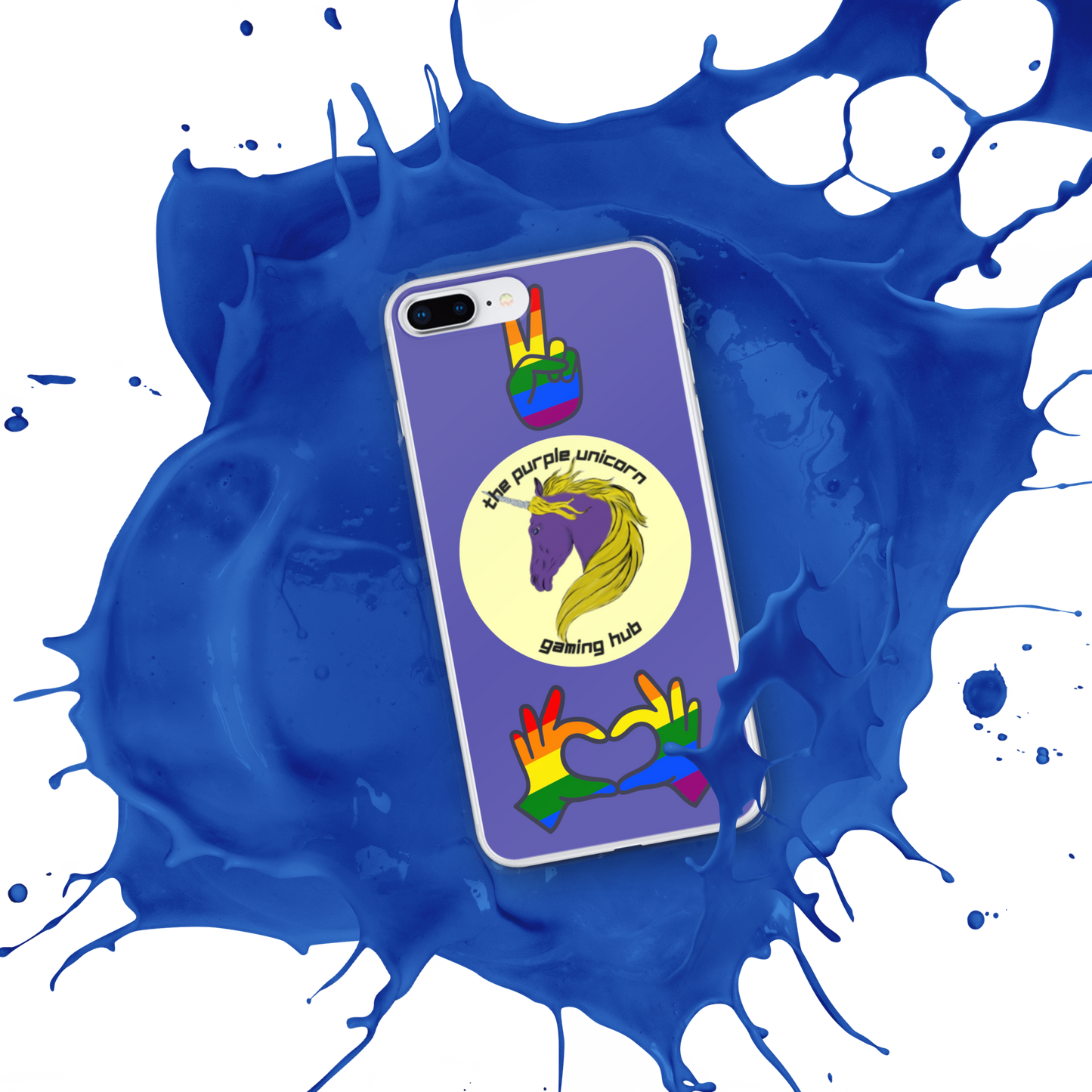 Purple Unicorn Pride iPhone® case 7,8,X, and SE