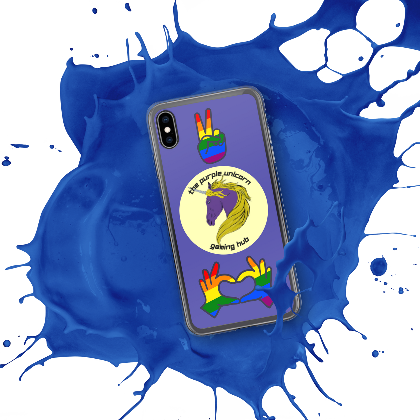 Purple Unicorn Pride iPhone® case 7,8,X, and SE