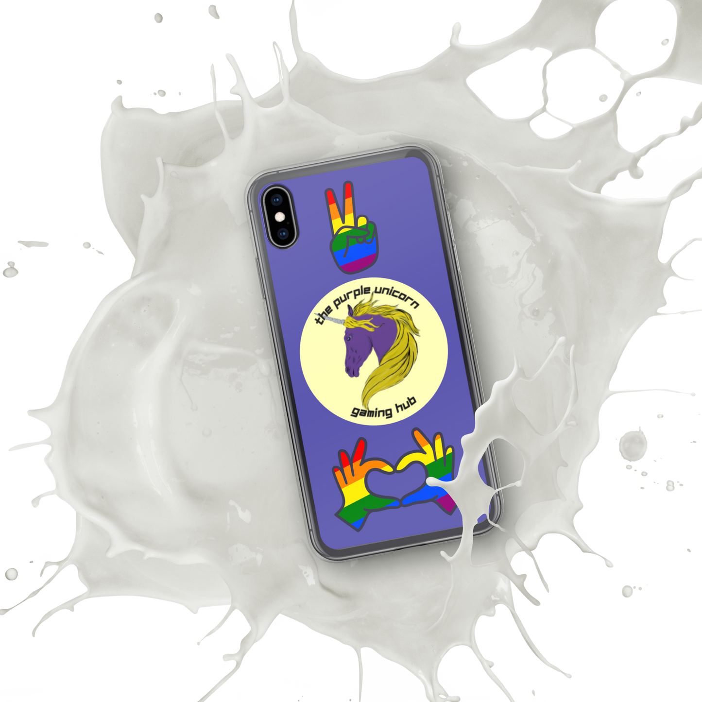 Purple Unicorn Pride iPhone® case 7,8,X, and SE