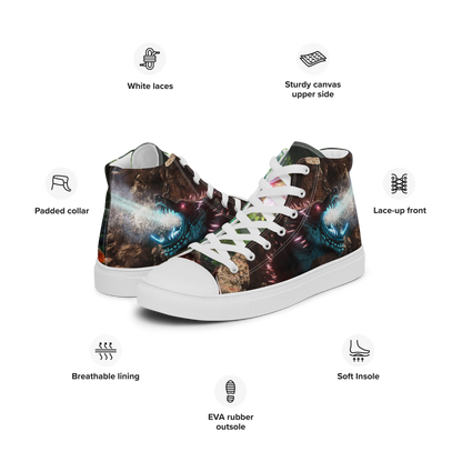 Men’s high top canvas shoes Fenrirsulfr