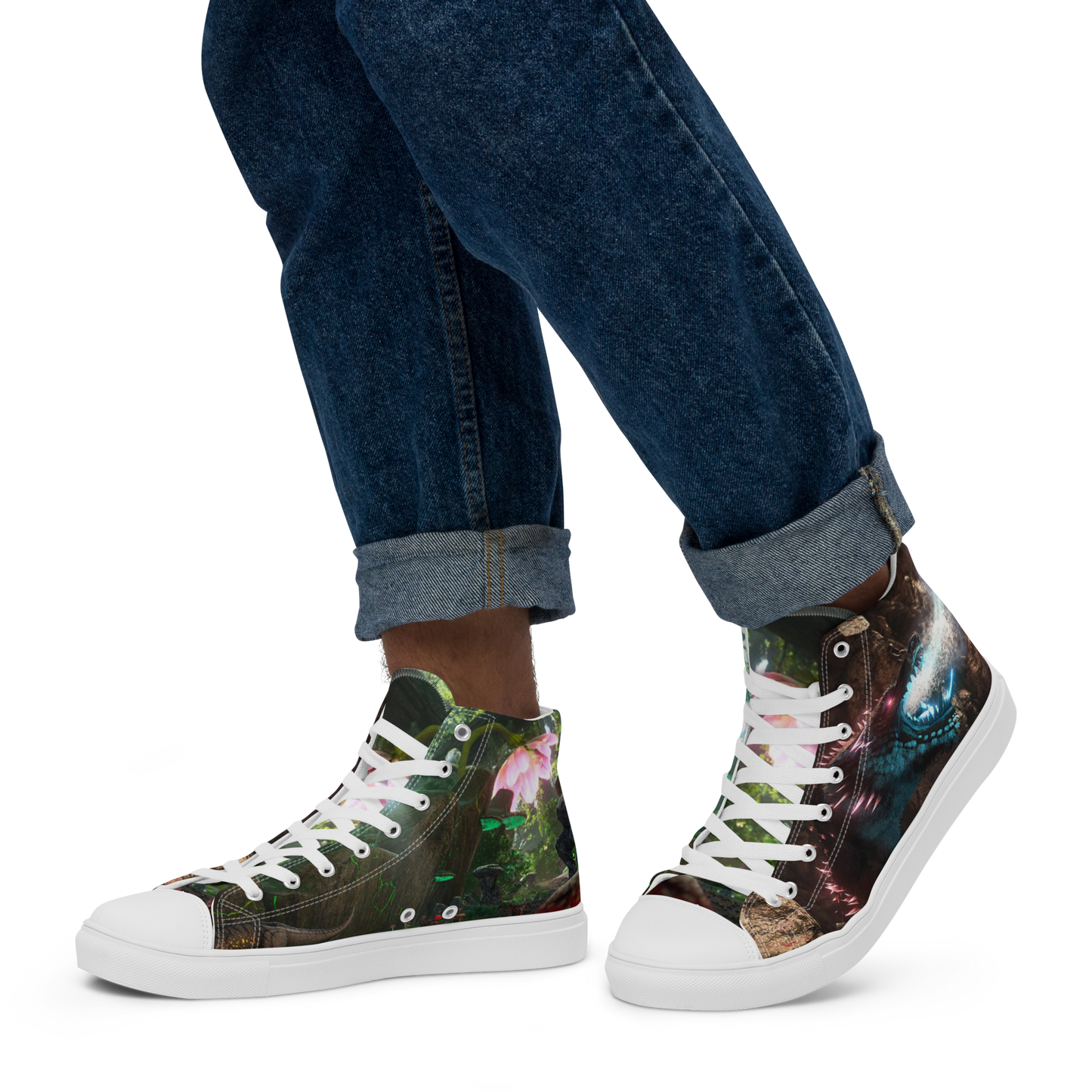 Men’s high top canvas shoes Fenrirsulfr