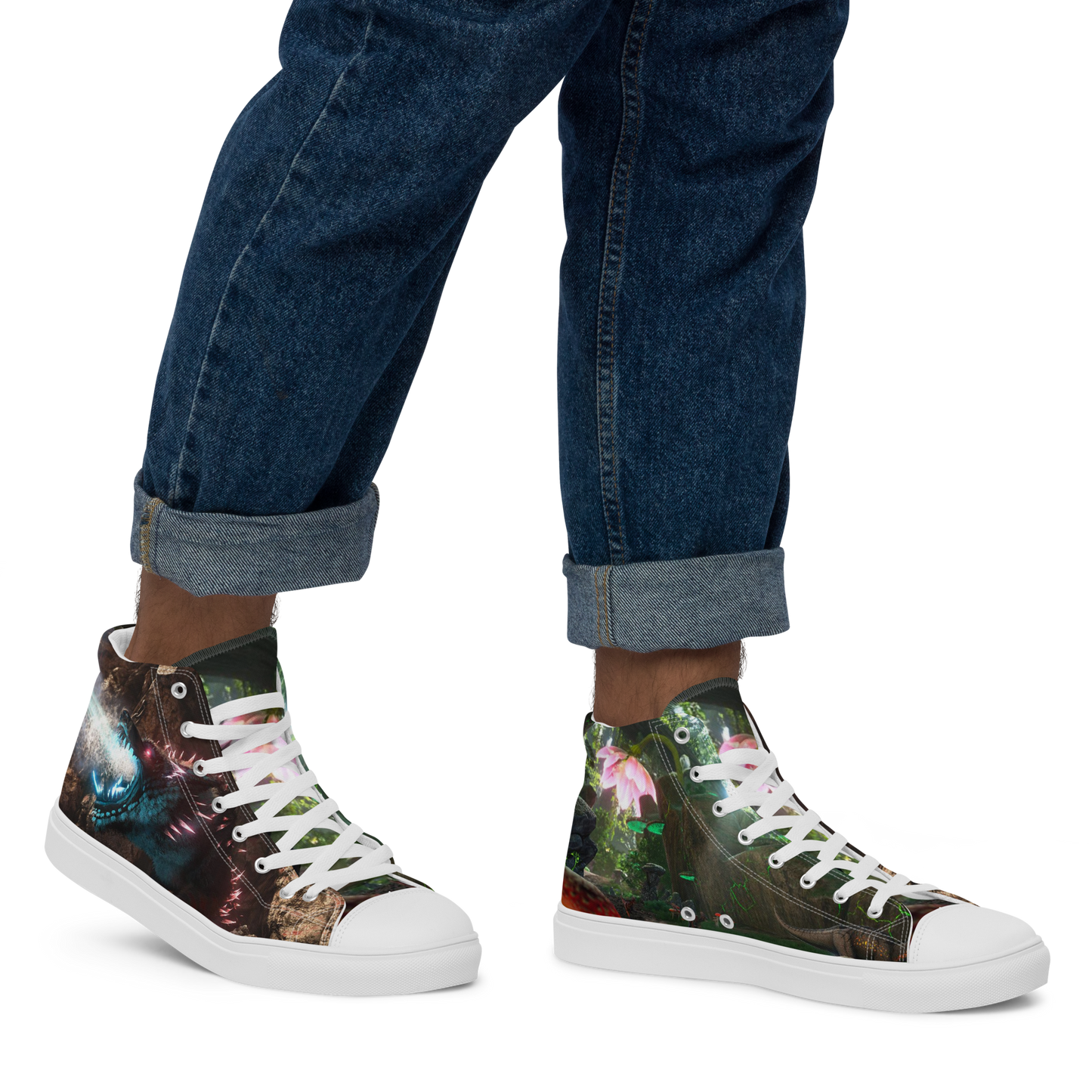 Men’s high top canvas shoes Fenrirsulfr